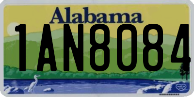 AL license plate 1AN8084