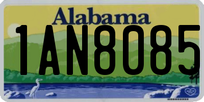 AL license plate 1AN8085
