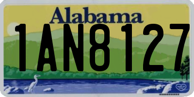 AL license plate 1AN8127
