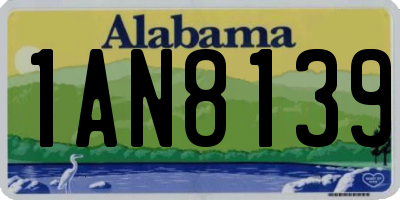 AL license plate 1AN8139