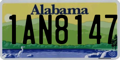 AL license plate 1AN8147