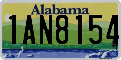 AL license plate 1AN8154