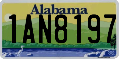 AL license plate 1AN8197