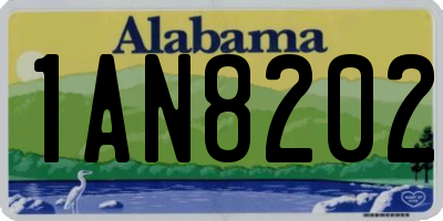 AL license plate 1AN8202