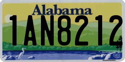 AL license plate 1AN8212