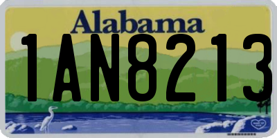AL license plate 1AN8213