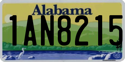 AL license plate 1AN8215