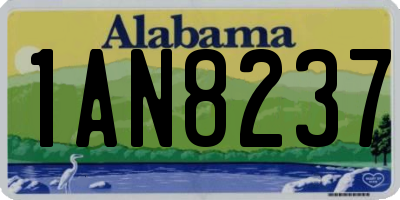 AL license plate 1AN8237