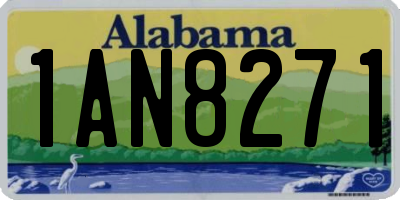 AL license plate 1AN8271