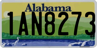 AL license plate 1AN8273