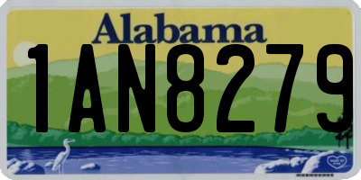 AL license plate 1AN8279