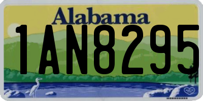 AL license plate 1AN8295