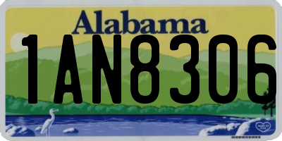 AL license plate 1AN8306