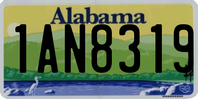 AL license plate 1AN8319