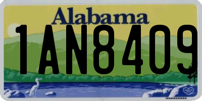 AL license plate 1AN8409