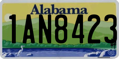 AL license plate 1AN8423