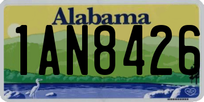 AL license plate 1AN8426
