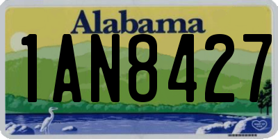 AL license plate 1AN8427