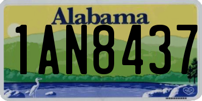 AL license plate 1AN8437