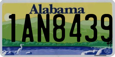 AL license plate 1AN8439