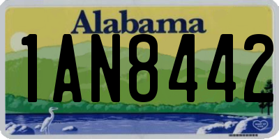 AL license plate 1AN8442