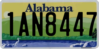 AL license plate 1AN8447