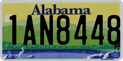 AL license plate 1AN8448