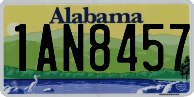 AL license plate 1AN8457