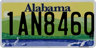 AL license plate 1AN8460