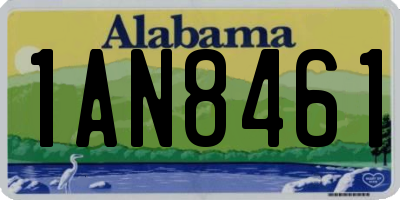 AL license plate 1AN8461