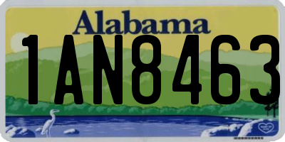 AL license plate 1AN8463