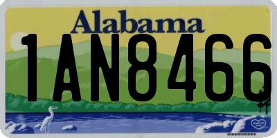 AL license plate 1AN8466