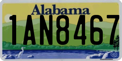 AL license plate 1AN8467