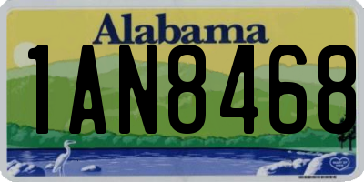 AL license plate 1AN8468