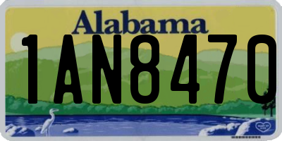 AL license plate 1AN8470