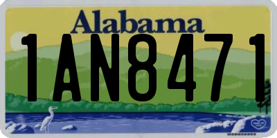 AL license plate 1AN8471
