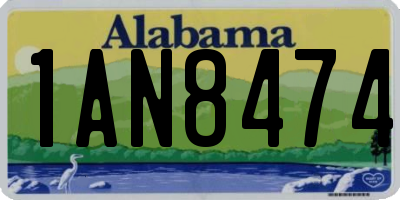 AL license plate 1AN8474