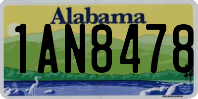 AL license plate 1AN8478
