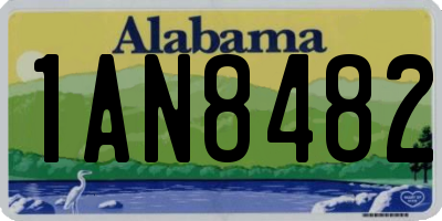 AL license plate 1AN8482