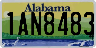 AL license plate 1AN8483
