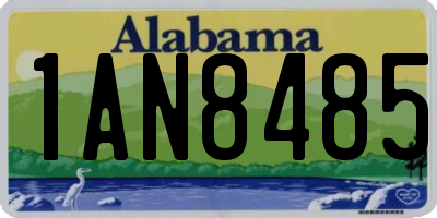 AL license plate 1AN8485