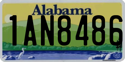 AL license plate 1AN8486