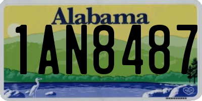 AL license plate 1AN8487