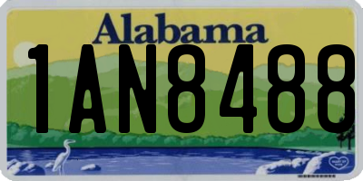 AL license plate 1AN8488