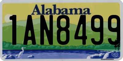 AL license plate 1AN8499