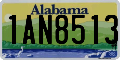 AL license plate 1AN8513