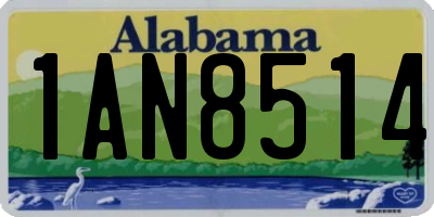 AL license plate 1AN8514