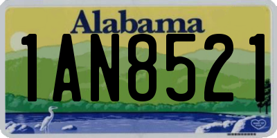 AL license plate 1AN8521