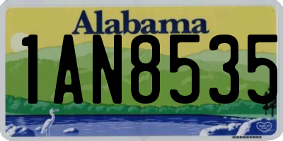 AL license plate 1AN8535