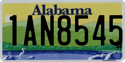 AL license plate 1AN8545